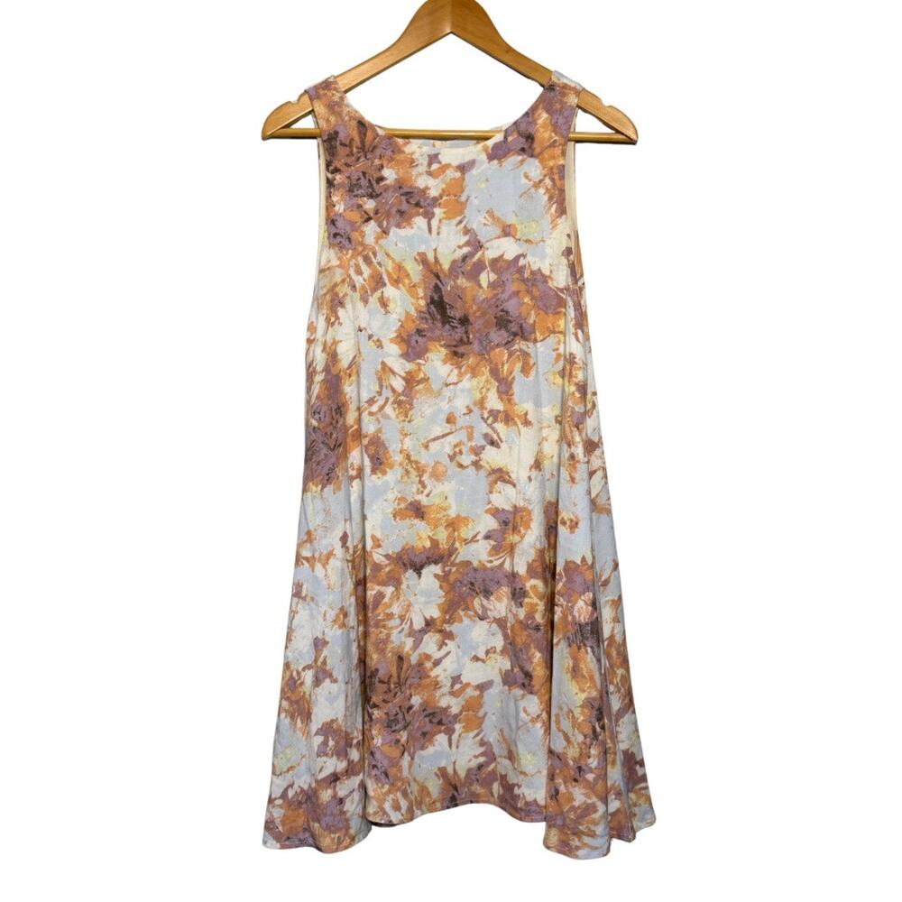 Altar’d State Chamaraw Floral Flowy Mini Dress Cutout Back Small Lined Boho